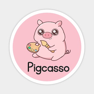 Pigcasso the pig Magnet